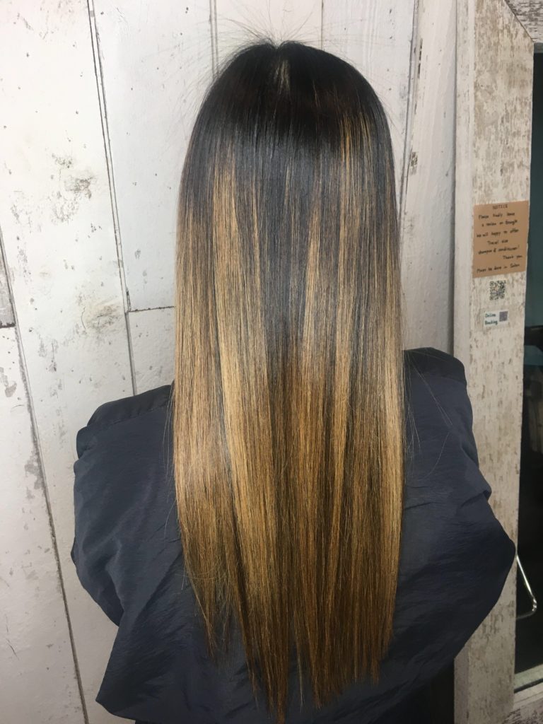 Straightening shop bleached hair